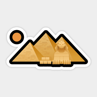 The pyramids Egypt T-shirt Sticker